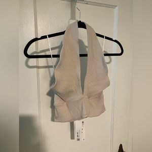 Women’s crossed halter top